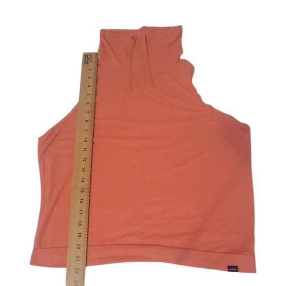 Prana Cozy Up Barmsee Tank Fresca Heather/Coral Orange Womens S High Neck - Picture 11 of 12